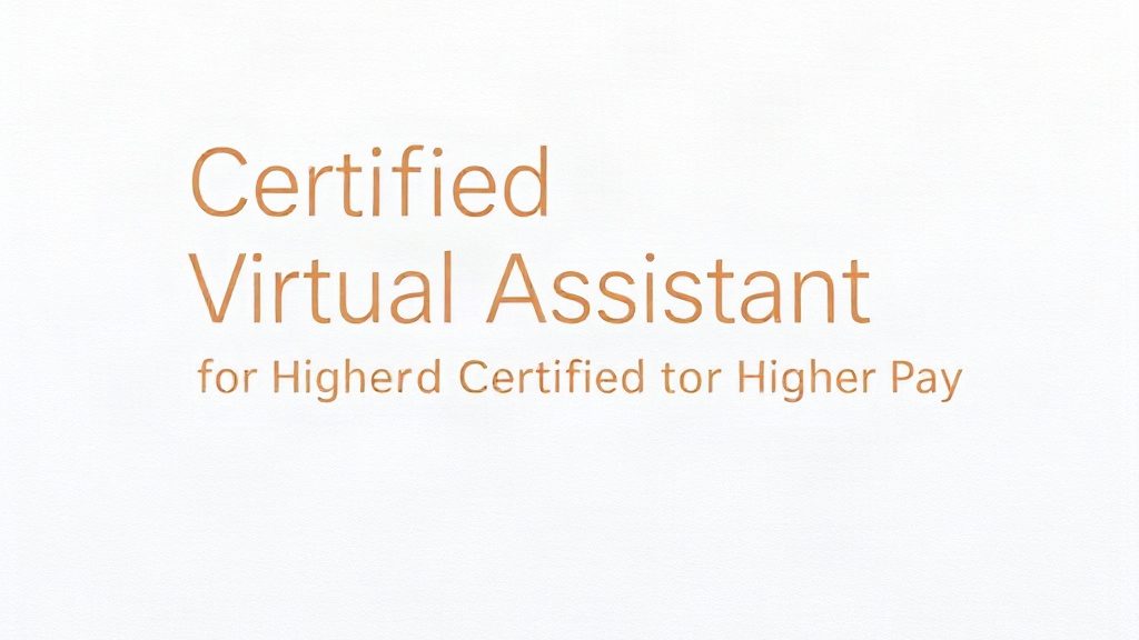 Guide to Becoming a Certified Virtual Assistant for Higher Pay