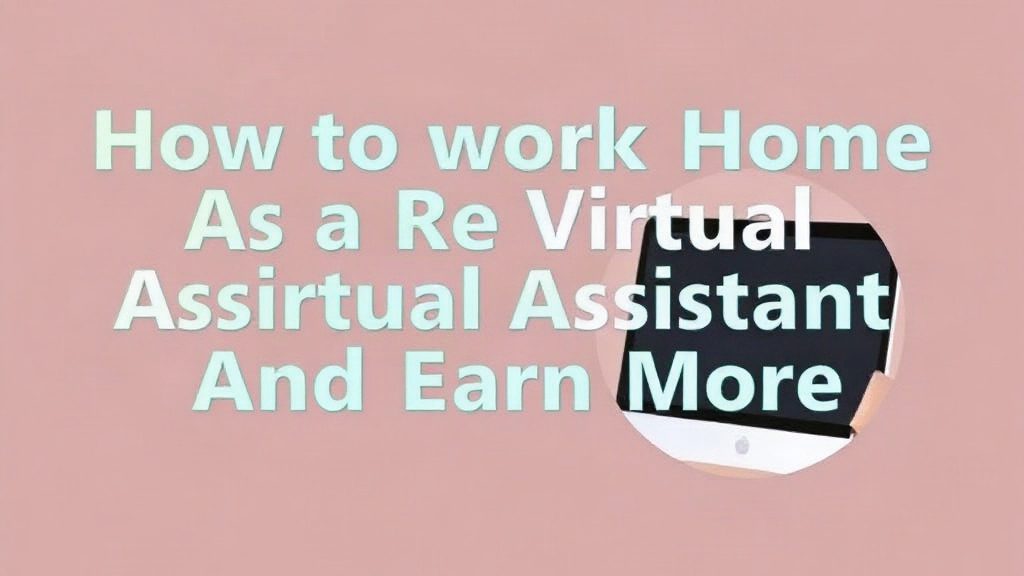How To Work From Home As A Virtual Assistant And Earn More