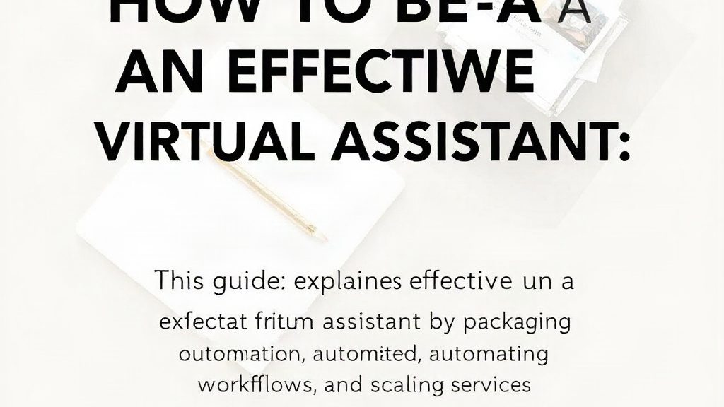 How To Be An Effective Virtual Assistant: Scale Smart