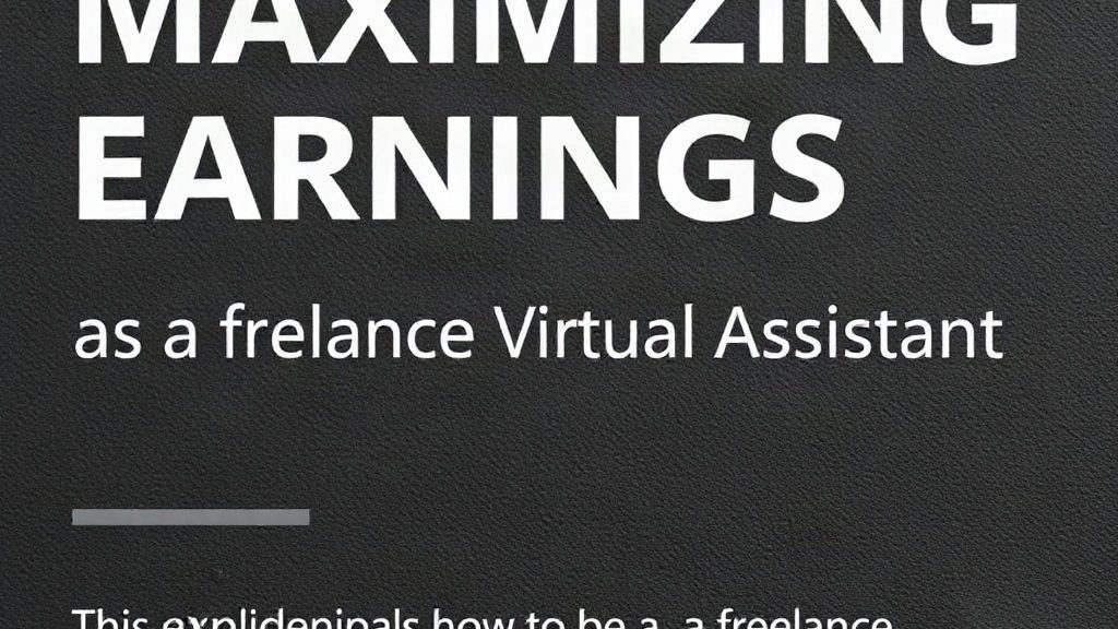 Maximizing Earnings as a Freelance Virtual Assistant