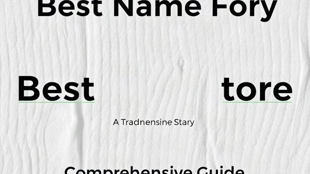 Building a Trademark-Ready Best Name Store: A Comprehensive Guide