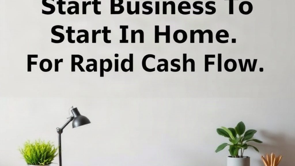 Best Business Ideas for Quick Cash Flow from Home