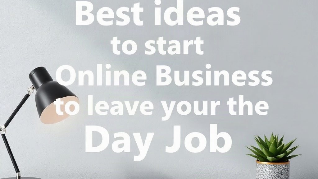 Best Ideas To Start Online Business To Leave Your Day Job