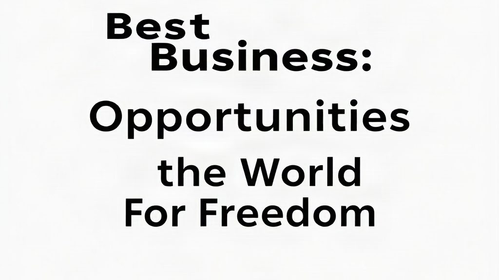 Best Online Business Opportunities In The World For Freedom