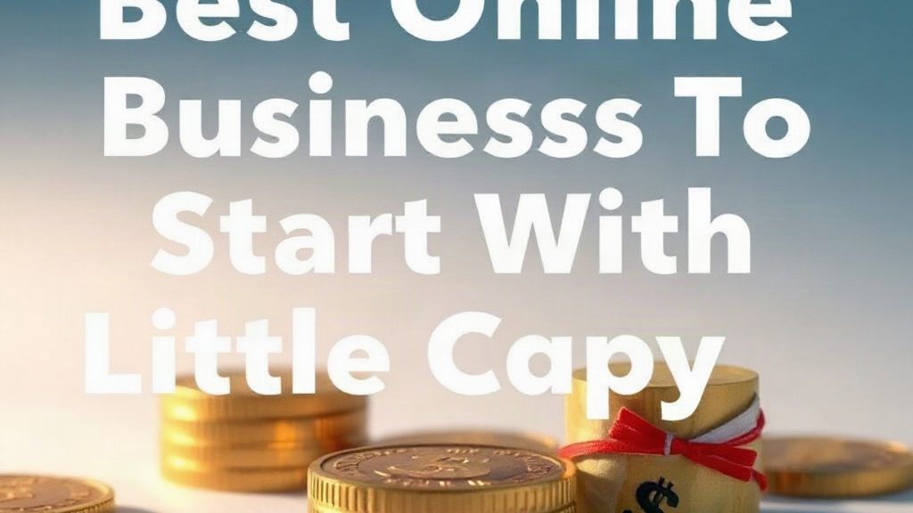 Best Online Business To Start With Little Money That Scales
