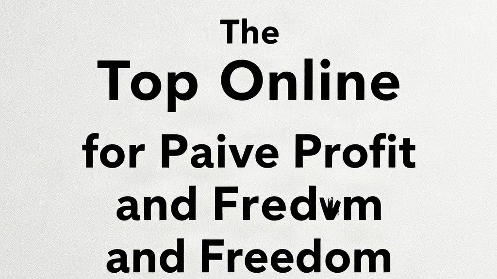Exploring the Top Online Business for Passive Profit and Freedom