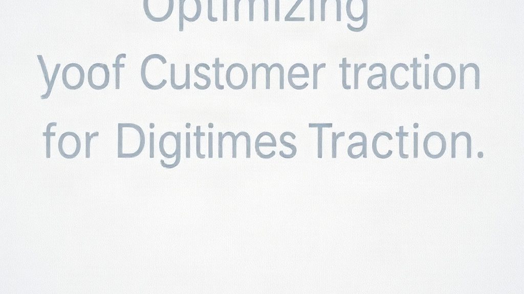 Optimizing Customer Traction for Digital Business Startups