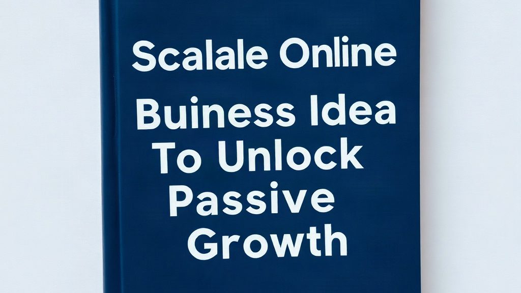 Scalable Online Business Ideas To Unlock Passive Growth
