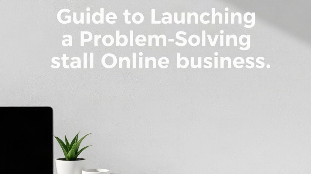 Guide to Launching a Problem-Solving Small Online Business
